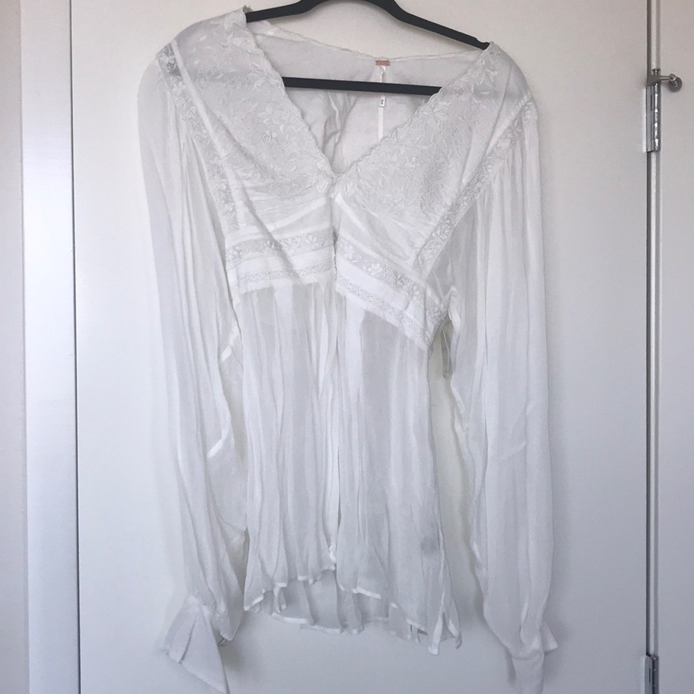 NWT Free People white blouse